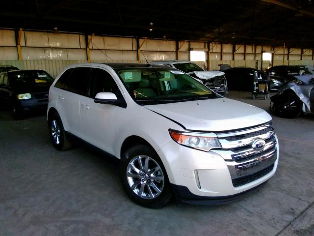 2FMDK3J93CBA82394 - 2012 FORD EDGE SEL WHITE photo 1