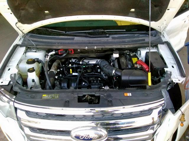 2FMDK3J93CBA82394 - 2012 FORD EDGE SEL WHITE photo 7