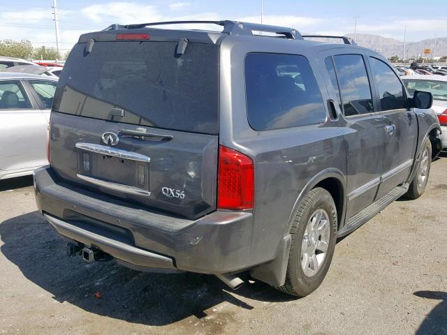 5N3AA08A57N801778 - 2007 INFINITI QX56 CHARCOAL photo 4