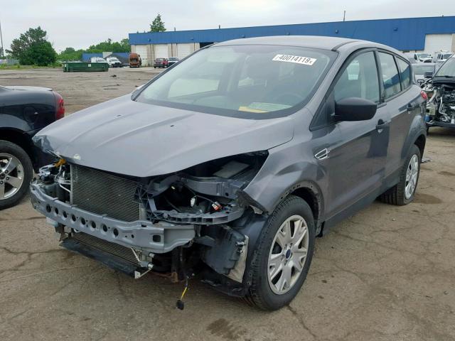 1FMCU0F73EUC64623 - 2014 FORD ESCAPE S GRAY photo 2