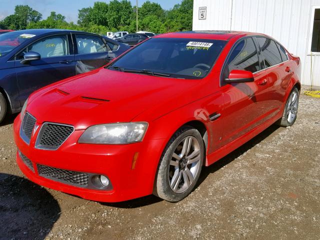 6G2ER57729L185585 - 2009 PONTIAC G8 RED photo 2