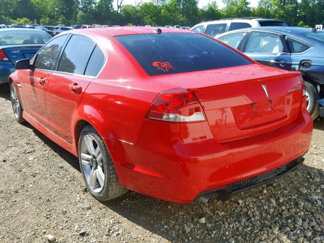 6G2ER57729L185585 - 2009 PONTIAC G8 RED photo 3