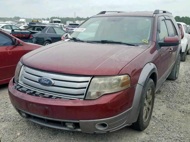 1FMDK02W48GA23874 - 2008 FORD TAURUS X S BURGUNDY photo 2