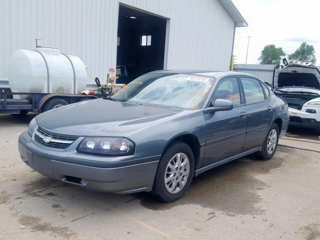 2G1WF52E659278227 - 2005 CHEVROLET IMPALA GRAY photo 2