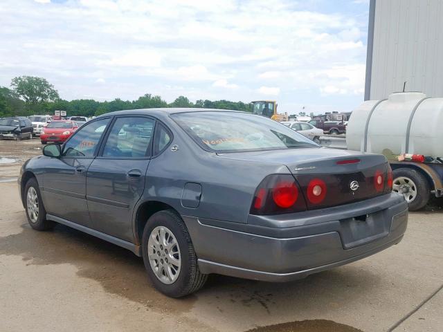 2G1WF52E659278227 - 2005 CHEVROLET IMPALA GRAY photo 3