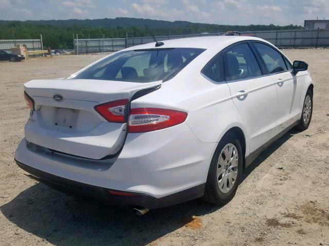 3FA6P0G76ER168103 - 2014 FORD FUSION S WHITE photo 4