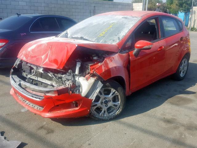 3FADP4EJ5EM114477 - 2014 FORD FIESTA SE RED photo 2