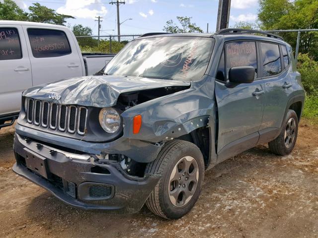 ZACCJBAB0HPE54938 - 2017 JEEP RENEGADE S GRAY photo 2