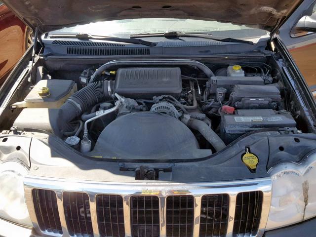 1J8HR58N85C686924 - 2005 JEEP GRAND CHER GRAY photo 7