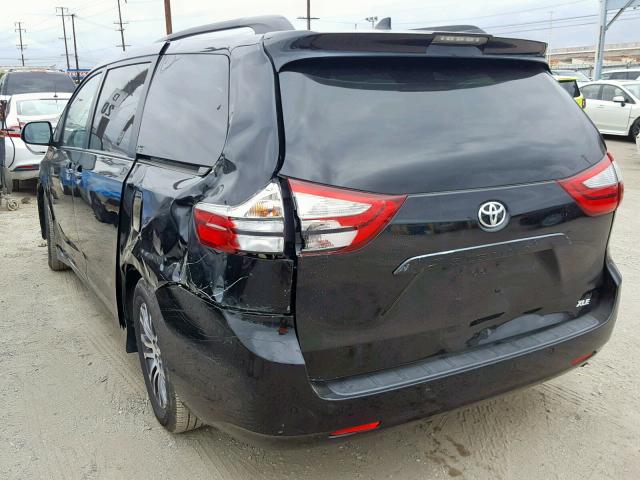 5TDYZ3DC8KS996629 - 2019 TOYOTA SIENNA LIM BLACK photo 3