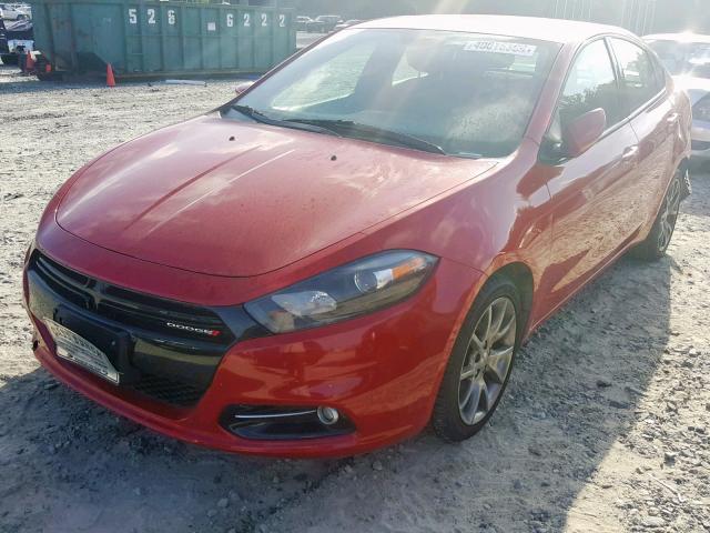 1C3CDFBB4ED906580 - 2014 DODGE DART SXT RED photo 2