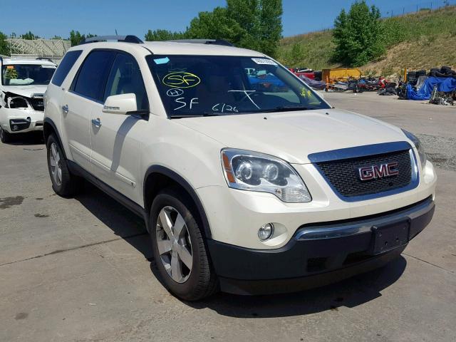 1GKLVMED9AJ131347 - 2010 GMC ACADIA SLT WHITE photo 1