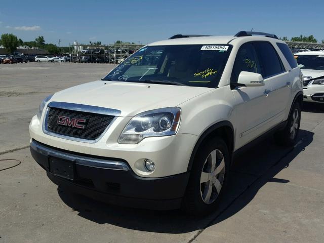 1GKLVMED9AJ131347 - 2010 GMC ACADIA SLT WHITE photo 2