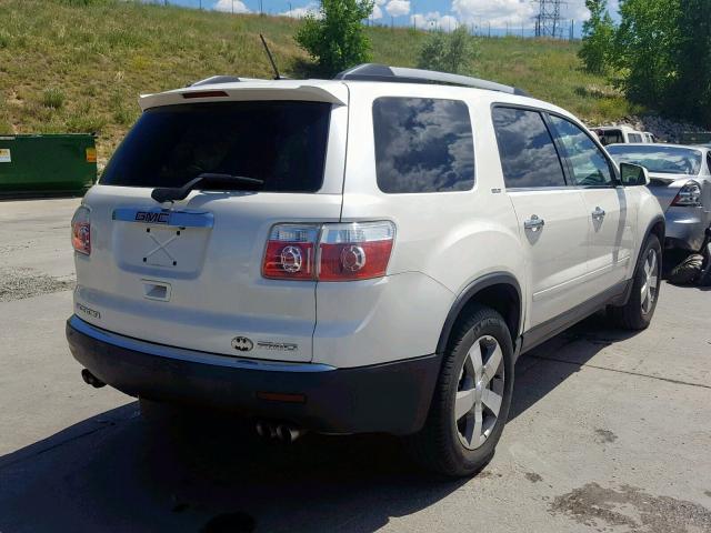 1GKLVMED9AJ131347 - 2010 GMC ACADIA SLT WHITE photo 4