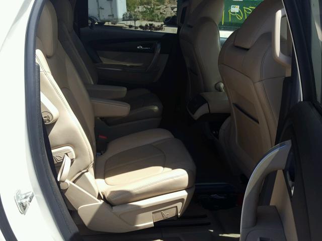 1GKLVMED9AJ131347 - 2010 GMC ACADIA SLT WHITE photo 6