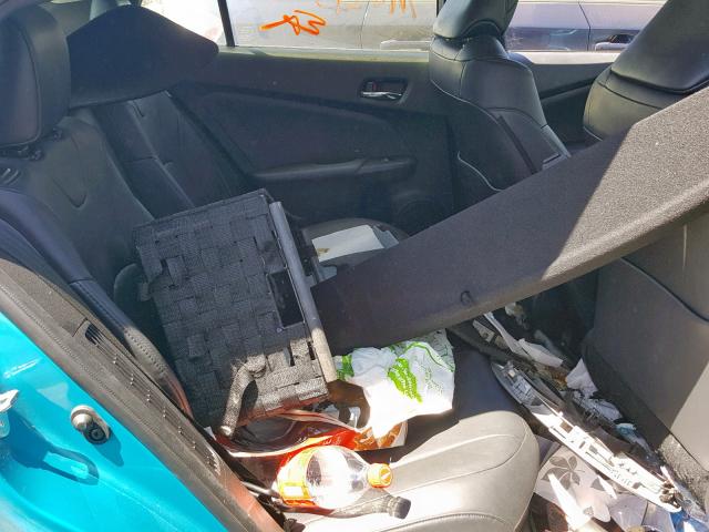 JTDKARFP9J3098377 - 2018 TOYOTA PRIUS PRIM 蓝色 照片 6