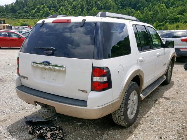 1FMEU74E97UB39518 - 2007 FORD EXPLORER E WHITE photo 4