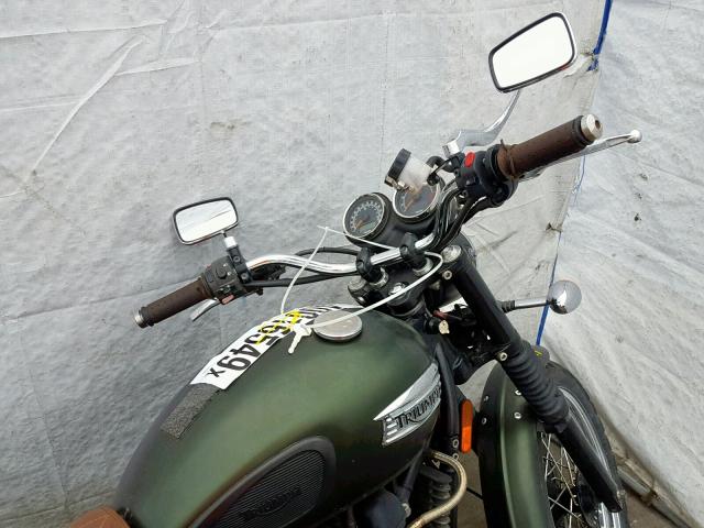 SMT925RN1CT517003 - 2012 TRIUMPH MOTORCYCLE SCRAMBLER GREEN photo 5