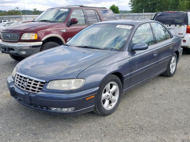 W06VR54R1VR143366 - 1997 CADILLAC CATERA BLUE photo 2