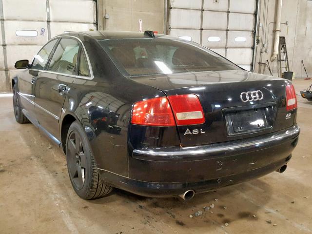 WAUML44E54N018392 - 2004 AUDI A8 L QUATT BLACK photo 3