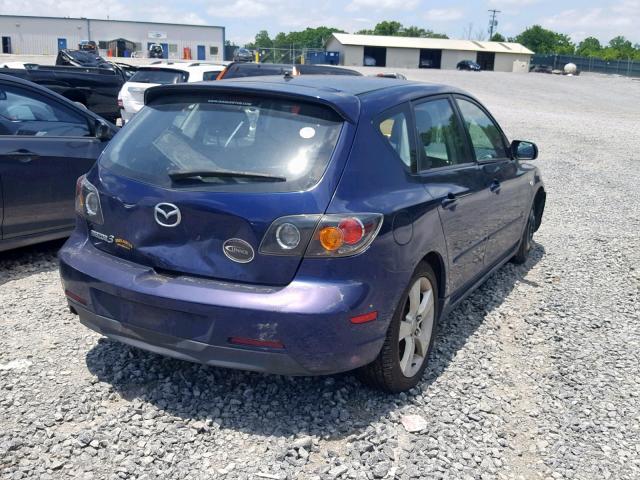 JM1BK343441199546 - 2004 MAZDA 3 HATCHBAC PURPLE photo 4