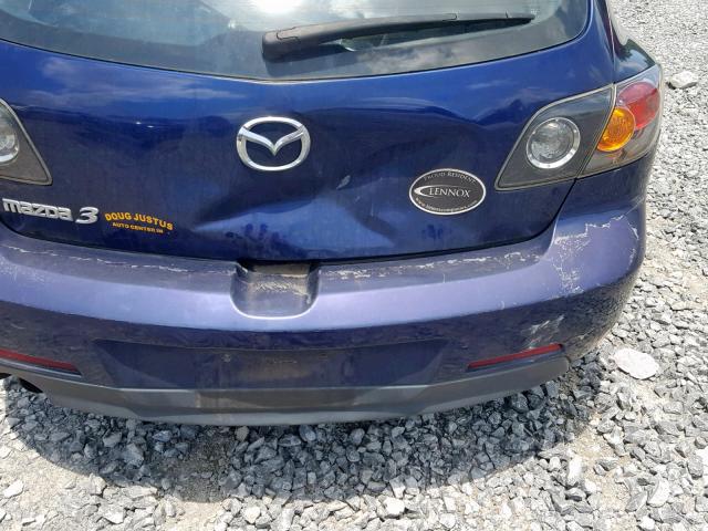 JM1BK343441199546 - 2004 MAZDA 3 HATCHBAC PURPLE photo 9