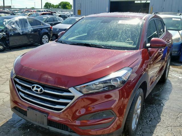 KM8J23A49JU808578 - 2018 HYUNDAI TUCSON SE BURGUNDY photo 2