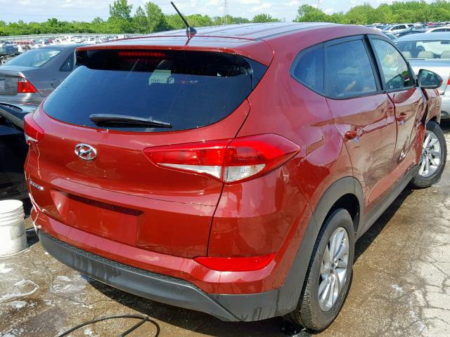 KM8J23A49JU808578 - 2018 HYUNDAI TUCSON SE BURGUNDY photo 4