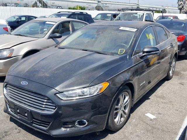 3FA6P0RU7FR210833 - 2015 FORD FUSION TIT BLACK photo 2