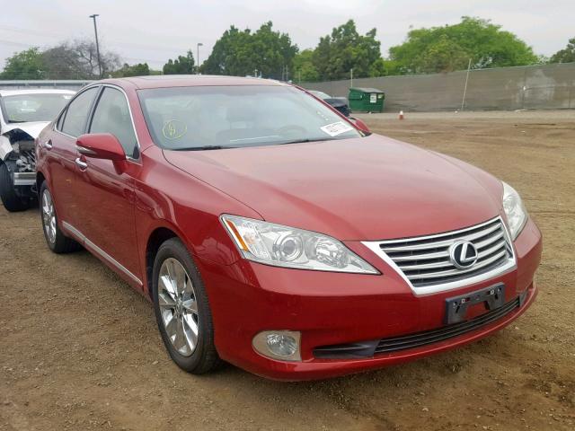 JTHBK1EG8C2503927 - 2012 LEXUS ES 350 BURGUNDY photo 1