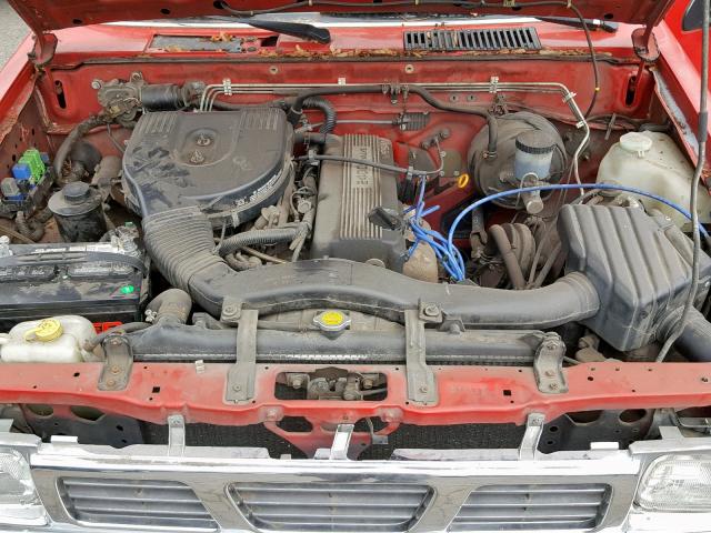 1N6SD16S7PC371187 - 1993 NISSAN TRUCK KING RED photo 7