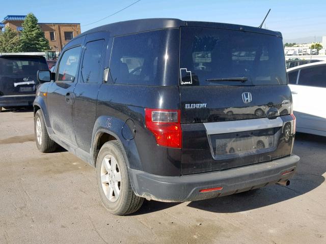 5J6YH2H74AL004684 - 2010 HONDA ELEMENT EX BLACK photo 3