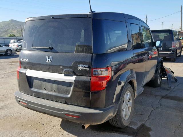 5J6YH2H74AL004684 - 2010 HONDA ELEMENT EX BLACK photo 4