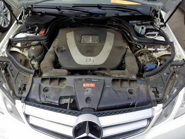 WDDKJ5GB4AF009458 - 2010 MERCEDES-BENZ E 350 WHITE photo 7