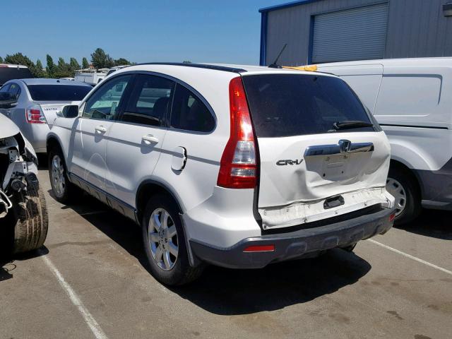 JHLRE48737C098132 - 2007 HONDA CR-V EXL WHITE photo 3