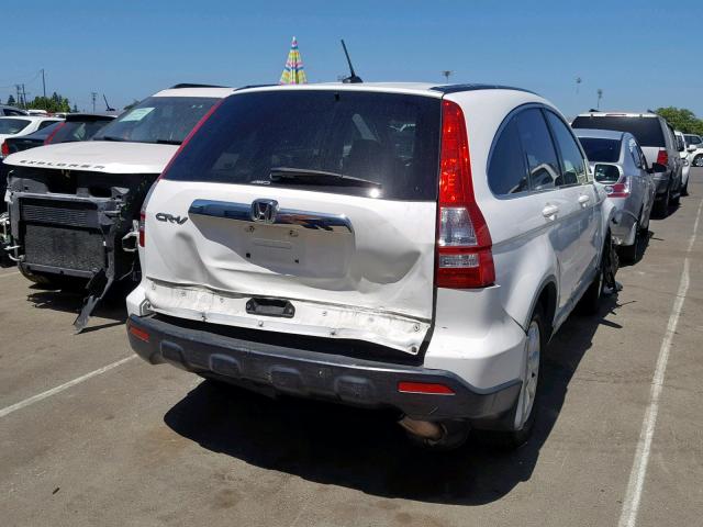 JHLRE48737C098132 - 2007 HONDA CR-V EXL WHITE photo 4