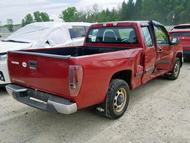 1GCCS198X68239149 - 2006 CHEVROLET COLORADO RED photo 4