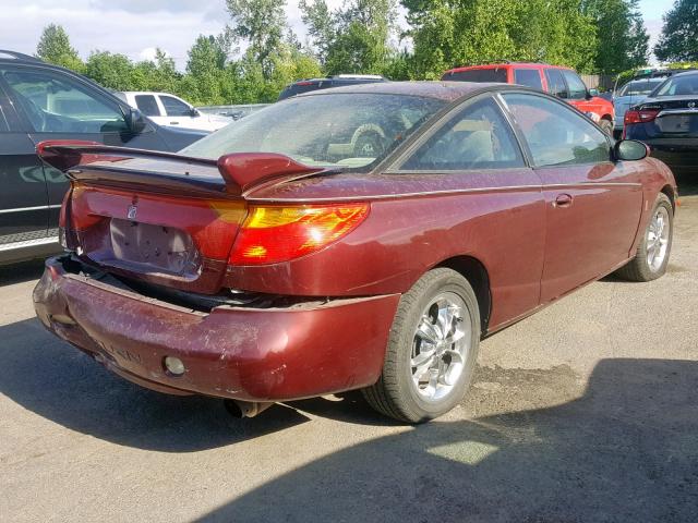 1G8ZY12742Z209993 - 2002 SATURN SC2 MAROON photo 4