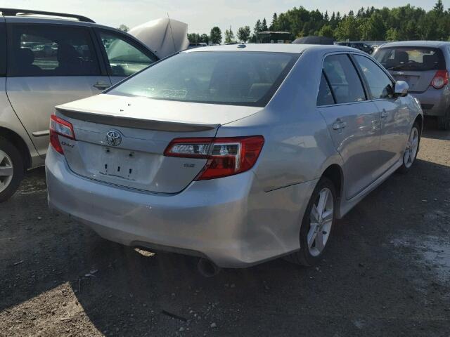 4T1BF1FKXCU016172 - 2012 TOYOTA CAMRY BASE SILVER photo 4