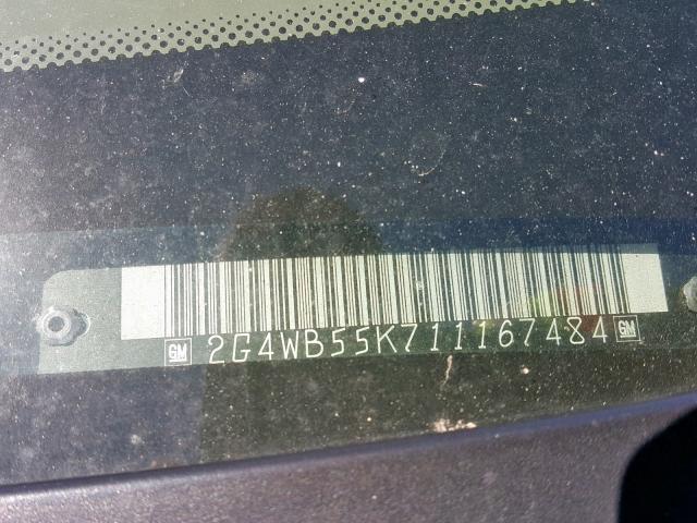 2G4WB55K711167484 - 2001 BUICK REGAL LS 绿色 照片 10