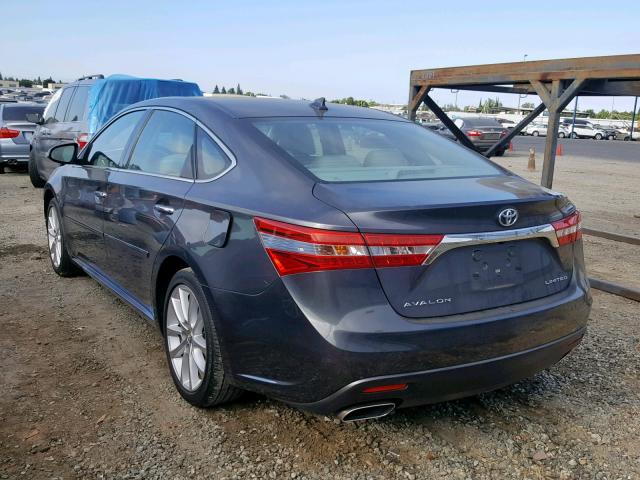 4T1BK1EB4EU129910 - 2014 TOYOTA AVALON BAS GRAY photo 3