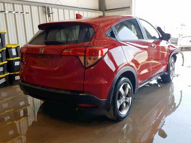 3CZRU5H52GM753524 - 2016 HONDA HR-V EX RED photo 4