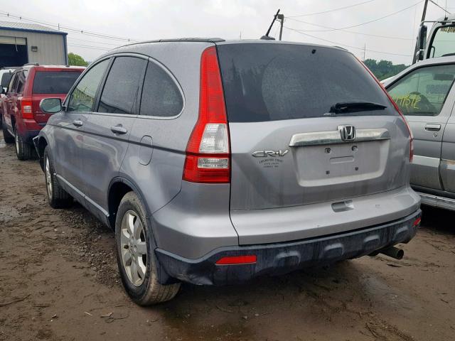 JHLRE48708C072895 - 2008 HONDA CR-V EXL GRAY photo 3