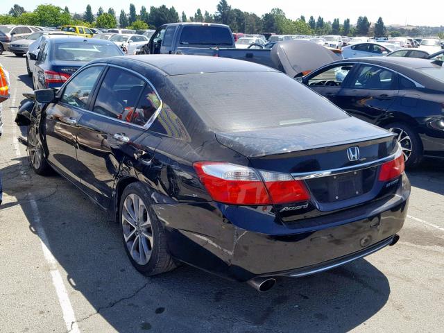 1HGCR2F53EA095528 - 2014 HONDA ACCORD SPO BLACK photo 3