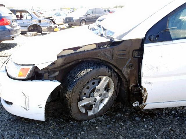 1G8AJ55F67Z125659 - 2007 SATURN ION LEVEL WHITE photo 9