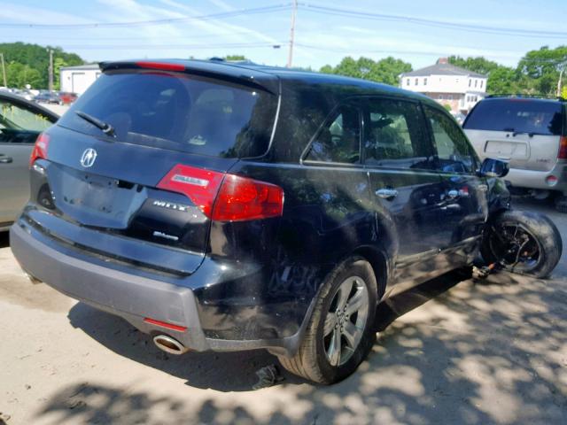 2HNYD28527H505296 - 2007 ACURA MDX SPORT BLACK photo 4