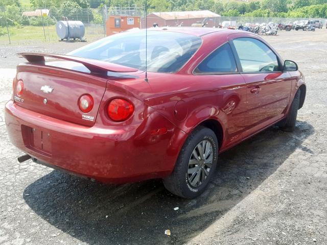 1G1AL18F387176790 - 2008 CHEVROLET COBALT LT MAROON photo 4