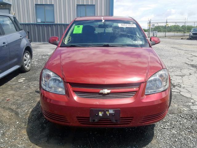 1G1AL18F387176790 - 2008 CHEVROLET COBALT LT MAROON photo 9