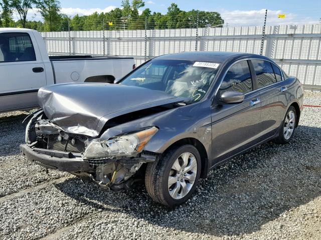 1HGCP36838A070400 - 2008 HONDA ACCORD EXL GRAY photo 2