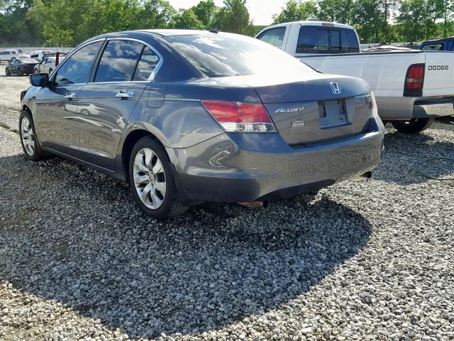 1HGCP36838A070400 - 2008 HONDA ACCORD EXL GRAY photo 3